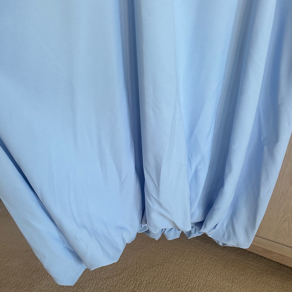 NWT Pretty Little Thing Tall Light Blue Strappy Floaty Maxi Dress - Picture 5 of 11